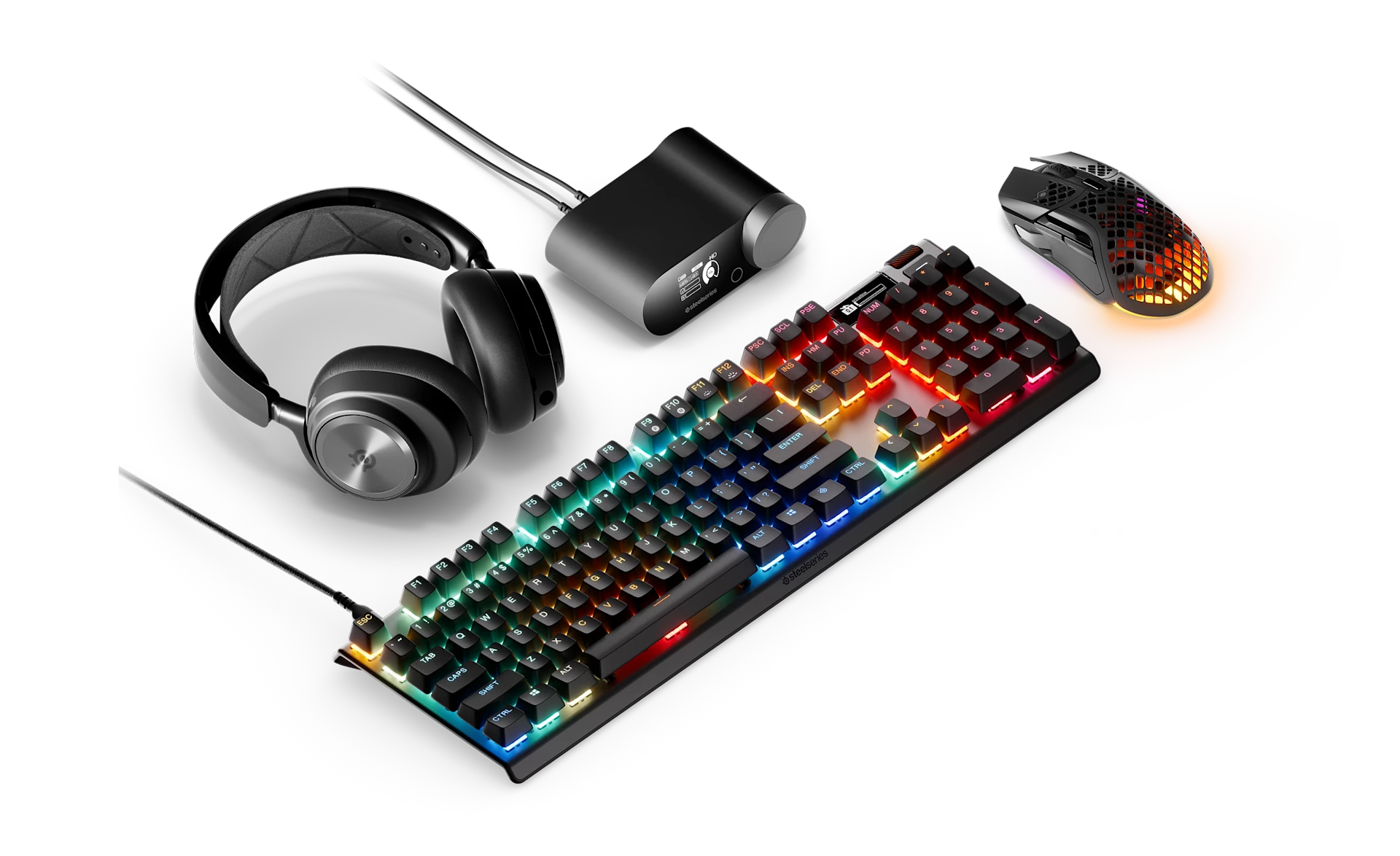 Arctis Nova Pro Wireless for Xbox + Apex Pro Gen 3 + Aerox 5 Wireless