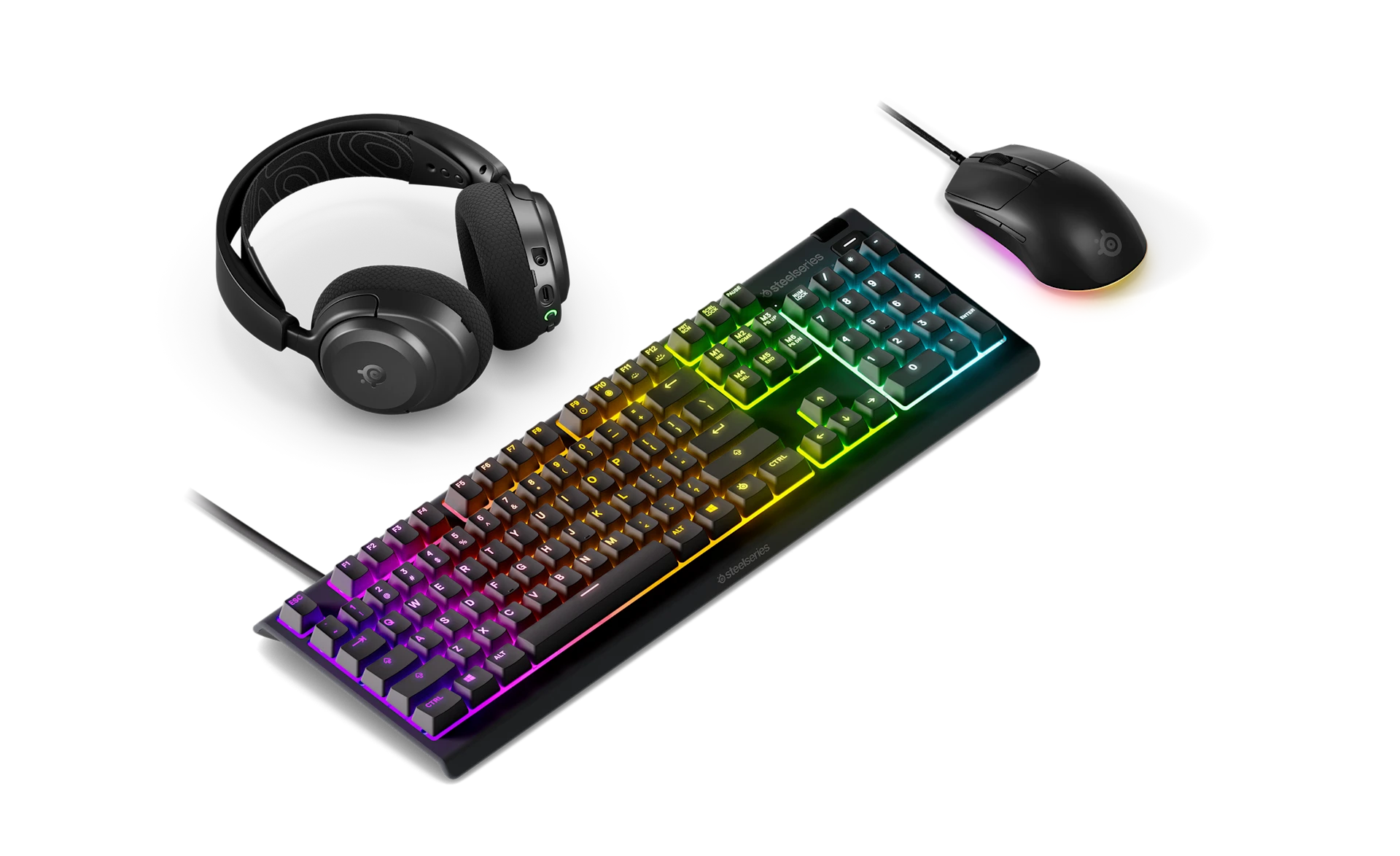 Arctis Nova 3P Wireless + Apex 3 + Rival 3 Gen 2